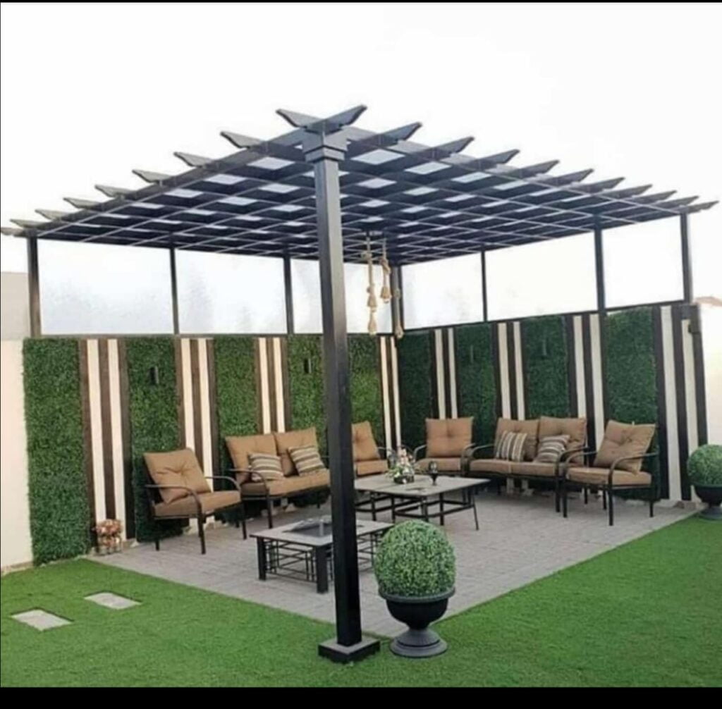 البرجولات الخشبية