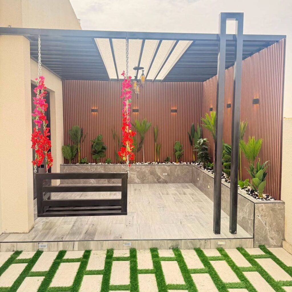 أرضيات خشب للحدائق
